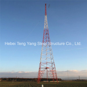 Sold 55m Q345b Galvanized Telecom Angle Steel Lattice Tower