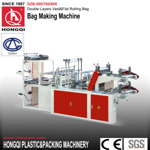 Two-Layer Vest-Flat Rolling Bag-Making Machine